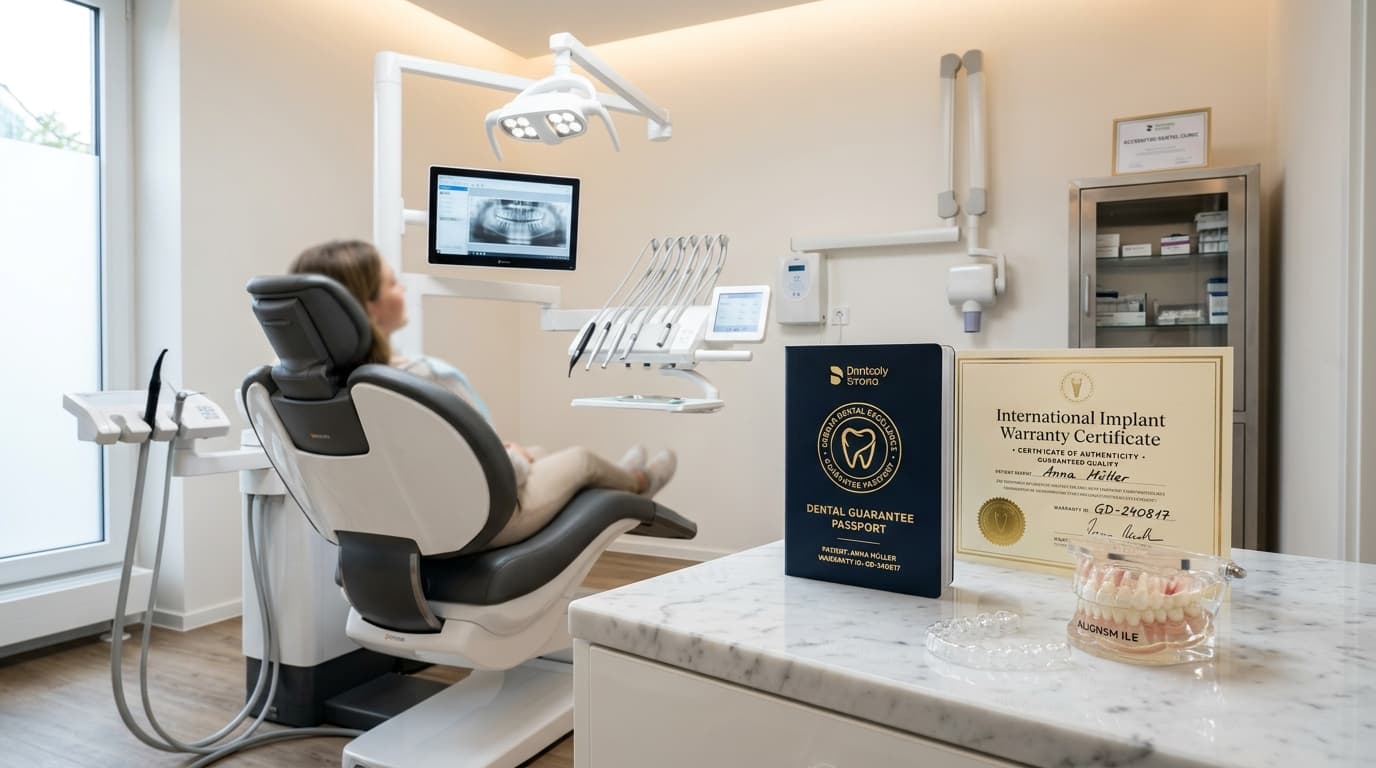 Ataköy Dt. Mahmut Alp Zahnklinik Internationaler Straumann-Implantat-Garantiepass und digitale Nachsorge
