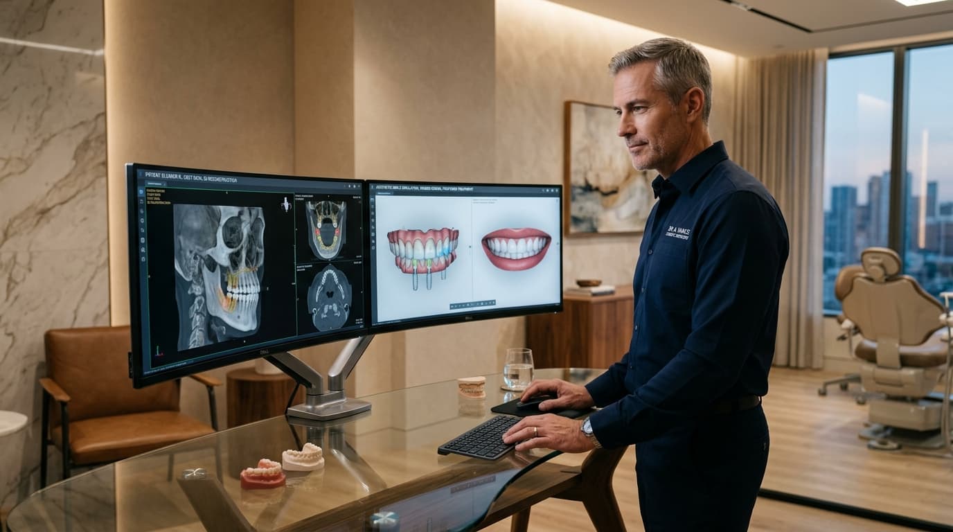 Ataköy Dt. Mahmut Alp Klinik 3D-Dental-Tomographie Online-Konsultation und Digitale Smile-Design-Simulation