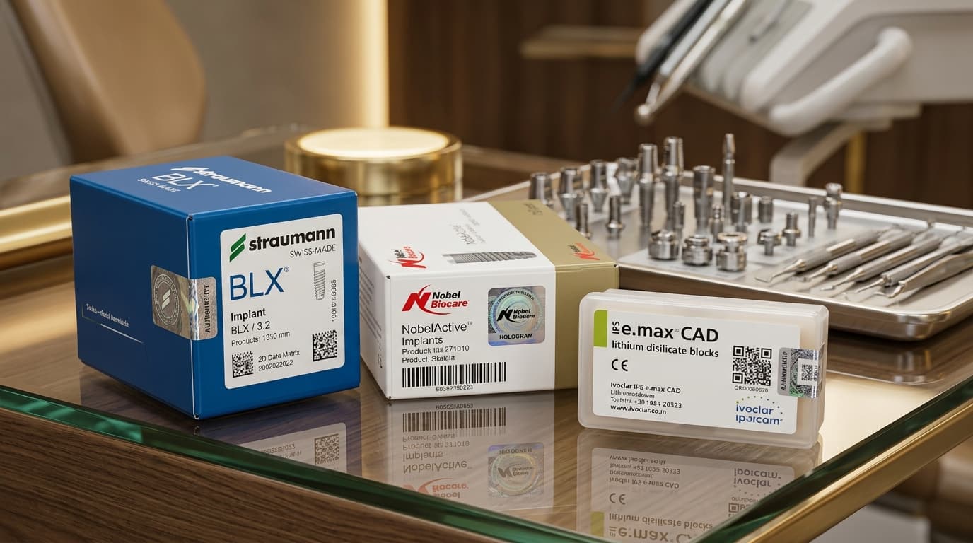 Ataköy Original Schweizer Straumann BLX, Nobel Biocare und Ivoclar IPS e.max Zertifizierte Dentalmaterialien